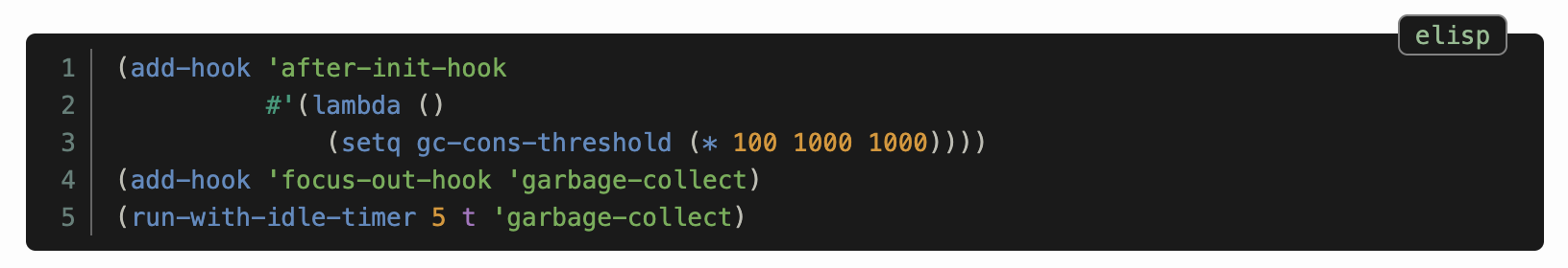 Improving Emacs Performance